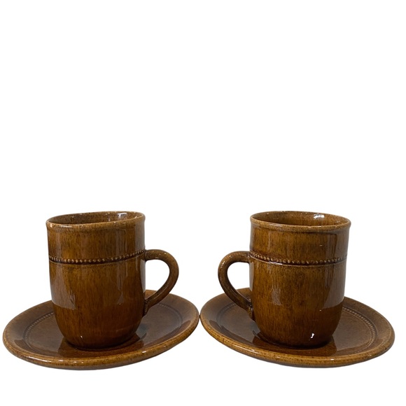 Vintage 1960s Höganäs Ceramics | Old Höganäs | String of pearls cups / saucer - Picture 6 of 11